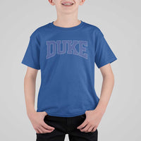 Duke Bold Script Name Sports Fans T Shirt For Kid