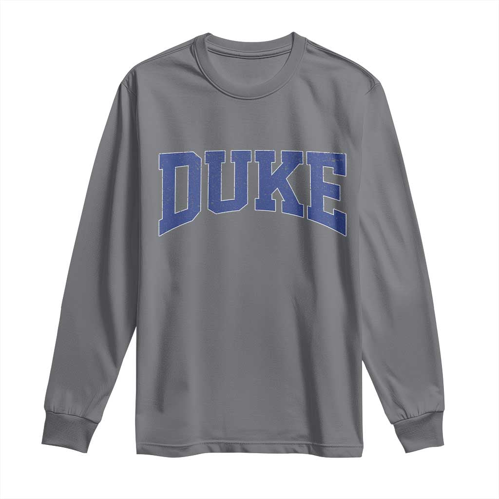 Duke Bold Script Name Sports Fans Long Sleeve Shirt