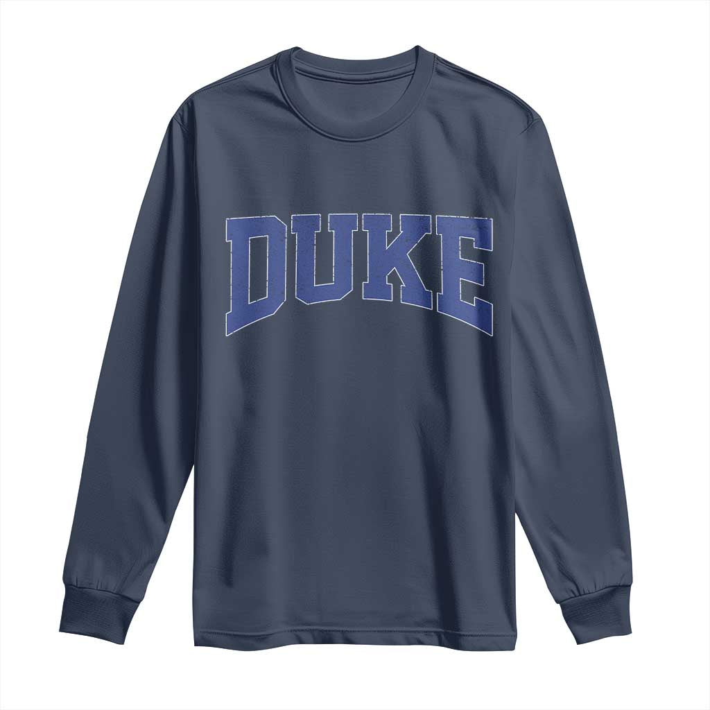 Duke Bold Script Name Sports Fans Long Sleeve Shirt