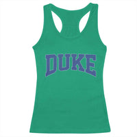 Duke Bold Script Name Sports Fans Racerback Tank Top