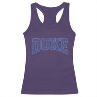 Duke Bold Script Name Sports Fans Racerback Tank Top