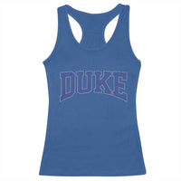 Duke Bold Script Name Sports Fans Racerback Tank Top