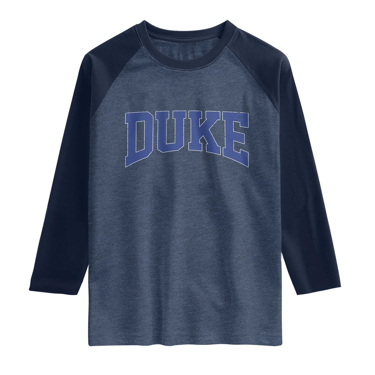 Duke Bold Script Name Sports Fans Raglan Shirt