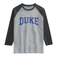 Duke Bold Script Name Sports Fans Raglan Shirt