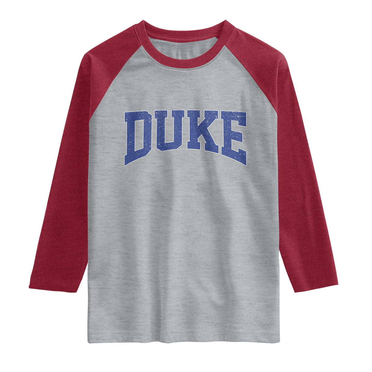 Duke Bold Script Name Sports Fans Raglan Shirt