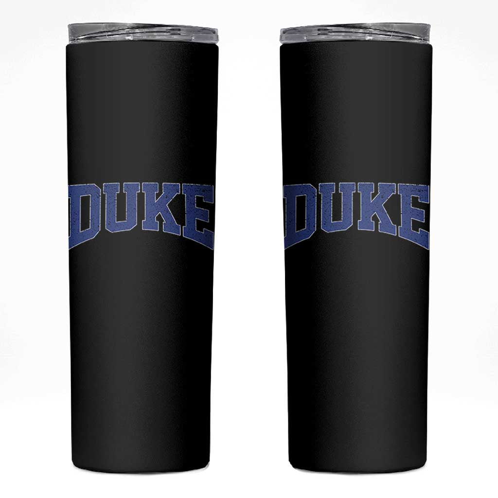 Duke Bold Script Name Sports Fans Skinny Tumbler