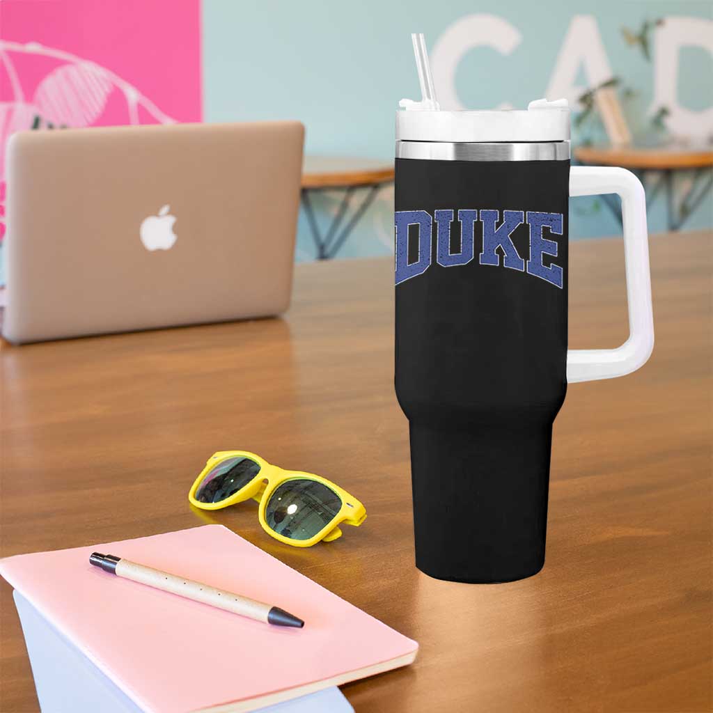 Duke Bold Script Name Sports Fans Tumbler With Handle
