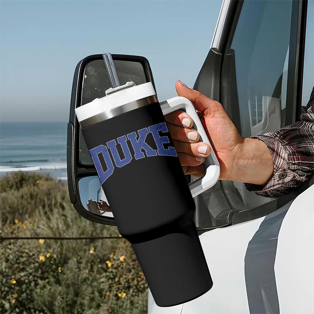 Duke Bold Script Name Sports Fans Tumbler With Handle
