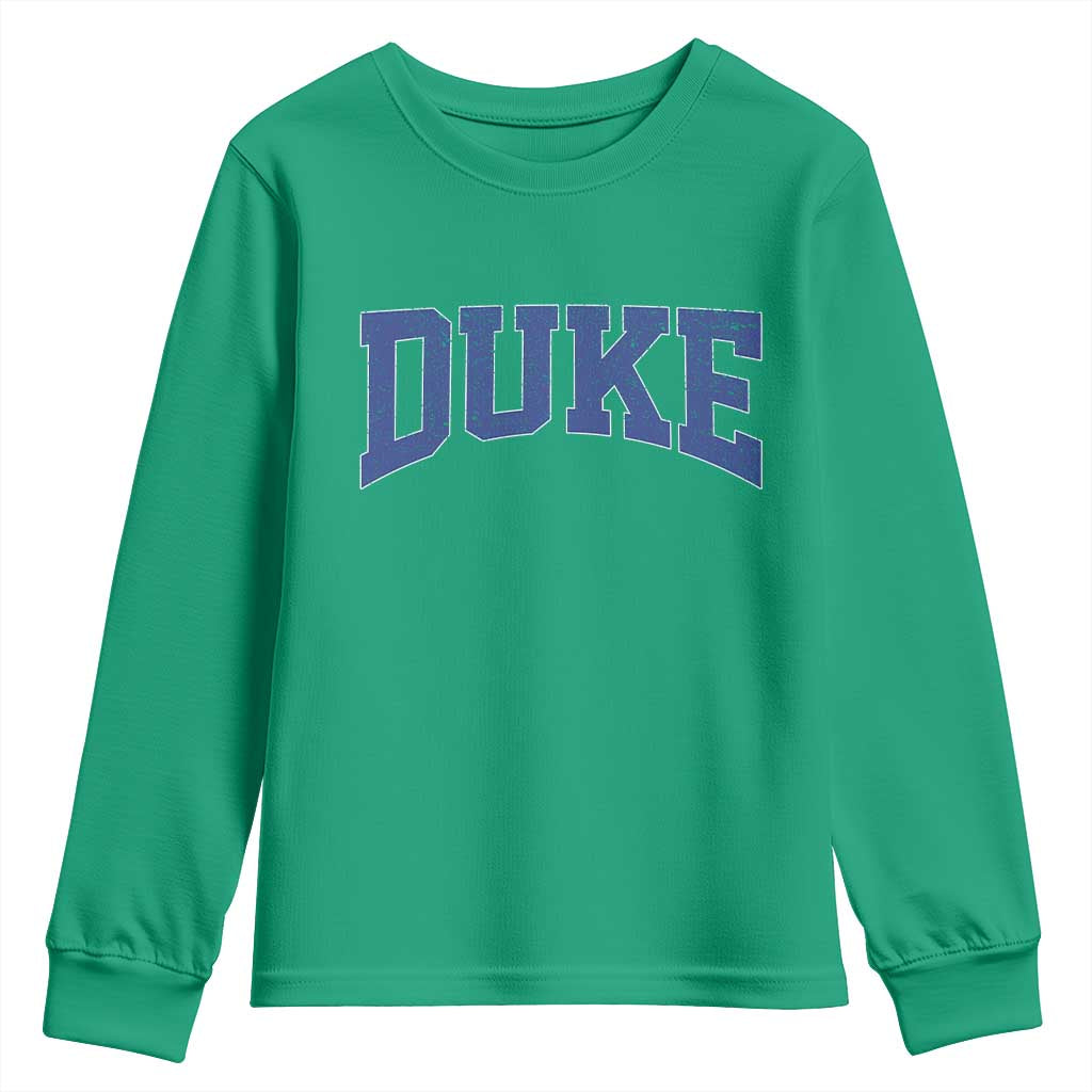 Duke Bold Script Name Sports Fans Youth Sweatshirt