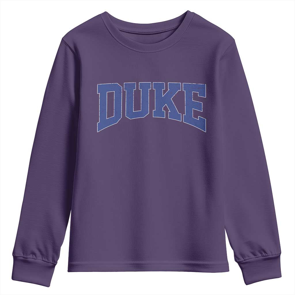 Duke Bold Script Name Sports Fans Youth Sweatshirt