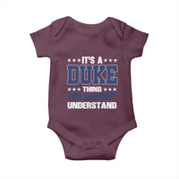 Its A Duke Thing You Wouldn't Understand Baby Onesie Funny Family Name