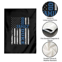 God Family Duke Garden Flag Blue Game Day Vintage American Flag