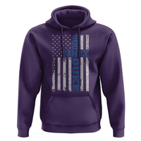 God Family Duke Hoodie Blue Game Day Vintage American Flag