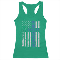 God Family Duke Racerback Tank Top Blue Game Day Vintage American Flag