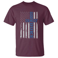 God Family Duke T Shirt Blue Game Day Vintage American Flag