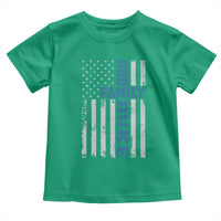 God Family Duke Toddler T Shirt Blue Game Day Vintage American Flag