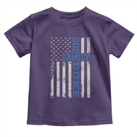 God Family Duke Toddler T Shirt Blue Game Day Vintage American Flag