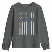 God Family Duke Youth Sweatshirt Blue Game Day Vintage American Flag