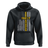 God Family Michigan Hoodie Game Day Vintage American Flag