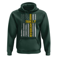 God Family Michigan Hoodie Game Day Vintage American Flag