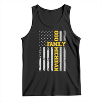 God Family Michigan Tank Top Game Day Vintage American Flag