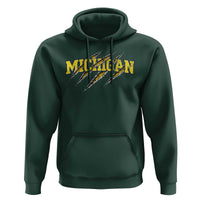 Michigan Fan Hoodie MI State Sports Game Day Scratch Mark