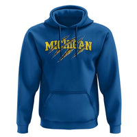 Michigan Fan Hoodie MI State Sports Game Day Scratch Mark