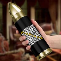 Michigan Fan Bullet Tumbler Yellow Bold Athletic Sport State Letters Game Day