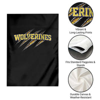 Wolverine Lover Sports Game Day Scratch Mark Garden Flag