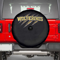 Wolverine Lover Sports Game Day Scratch Mark Spare Tire Cover