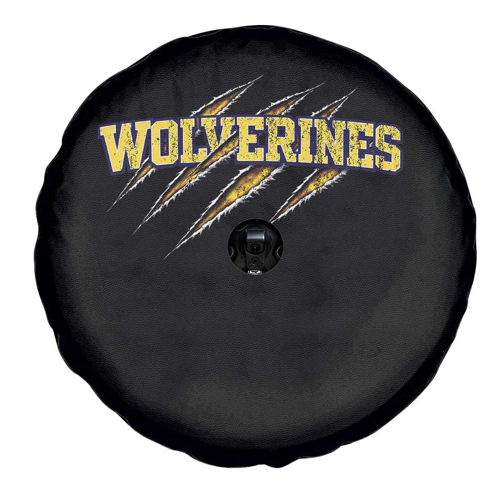 Wolverine Lover Sports Game Day Scratch Mark Spare Tire Cover