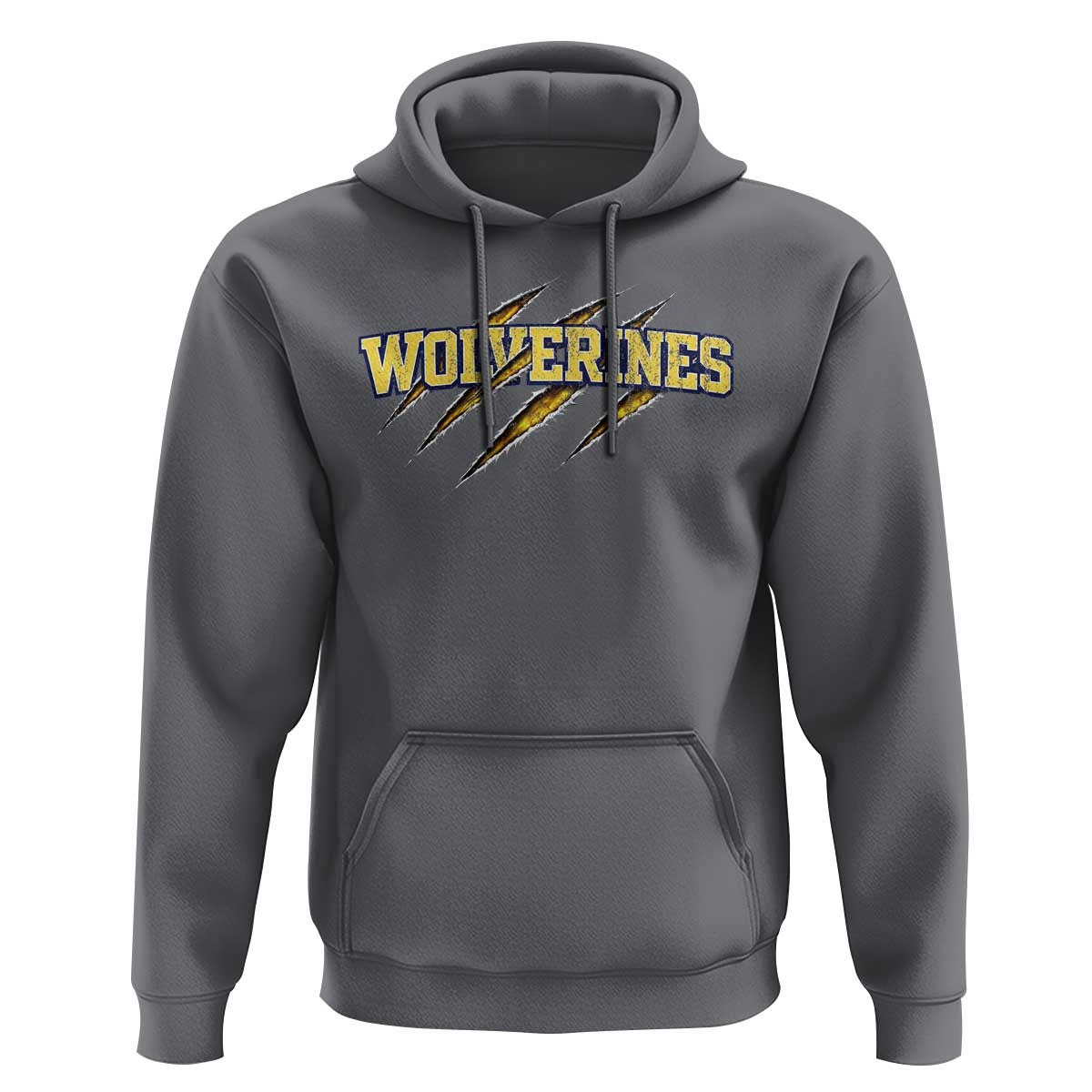 Wolverine Lover Sports Game Day Scratch Mark Hoodie