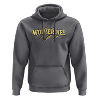 Wolverine Lover Sports Game Day Scratch Mark Hoodie