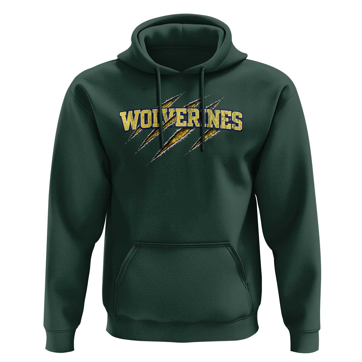 Wolverine Lover Sports Game Day Scratch Mark Hoodie