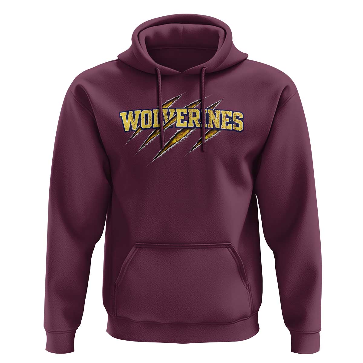 Wolverine Lover Sports Game Day Scratch Mark Hoodie