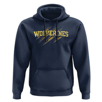 Wolverine Lover Sports Game Day Scratch Mark Hoodie