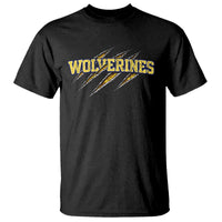 Wolverine Lover Sports Game Day Scratch Mark T Shirt