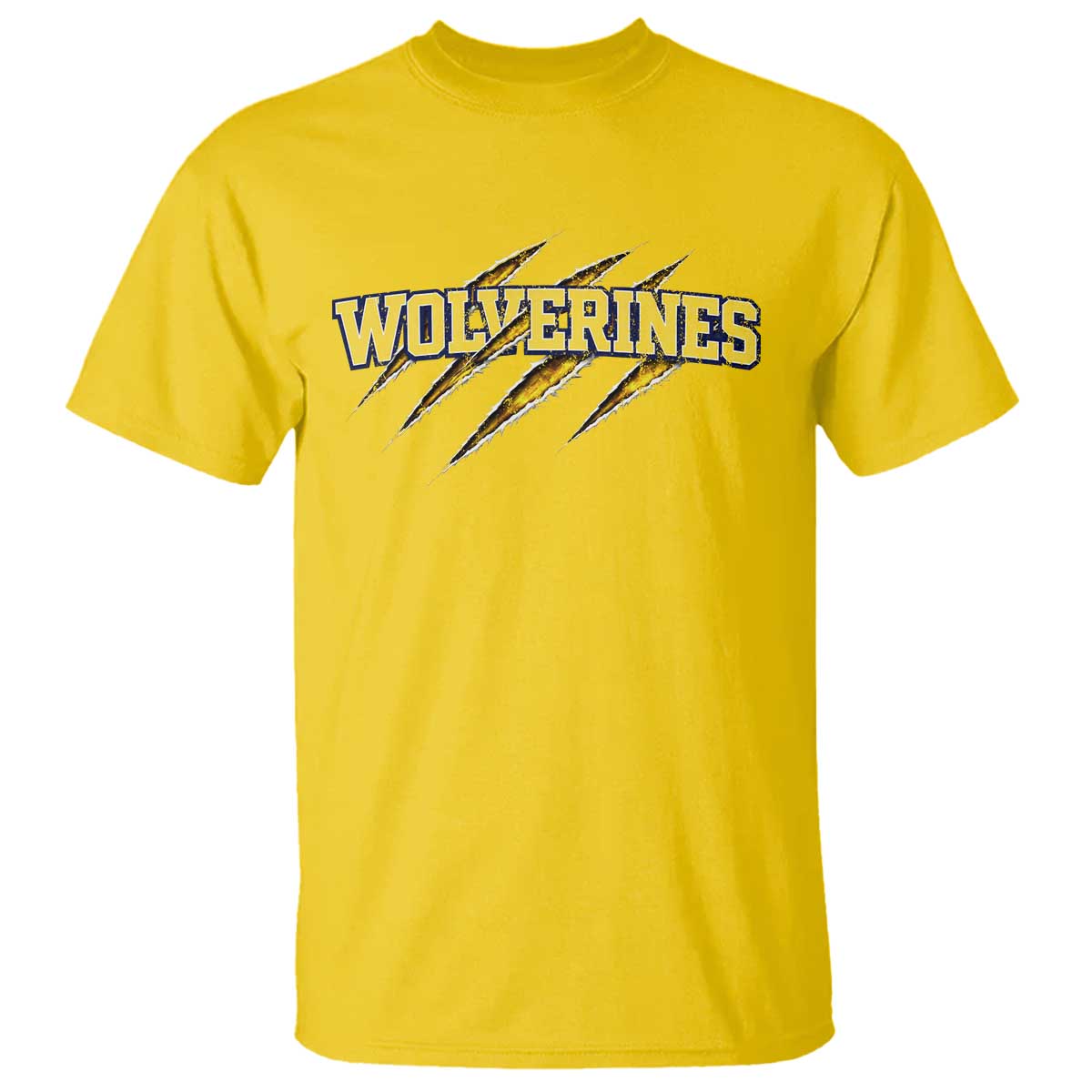 Wolverine Lover Sports Game Day Scratch Mark T Shirt