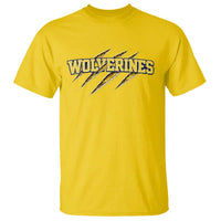 Wolverine Lover Sports Game Day Scratch Mark T Shirt