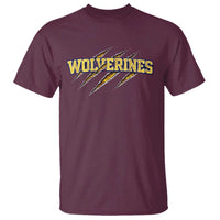 Wolverine Lover Sports Game Day Scratch Mark T Shirt