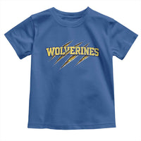 Wolverine Lover Sports Game Day Scratch Mark Toddler T Shirt