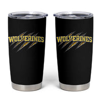 Wolverine Lover Sports Game Day Scratch Mark Tumbler Cup