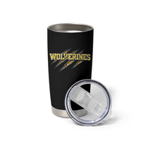 Wolverine Lover Sports Game Day Scratch Mark Tumbler Cup