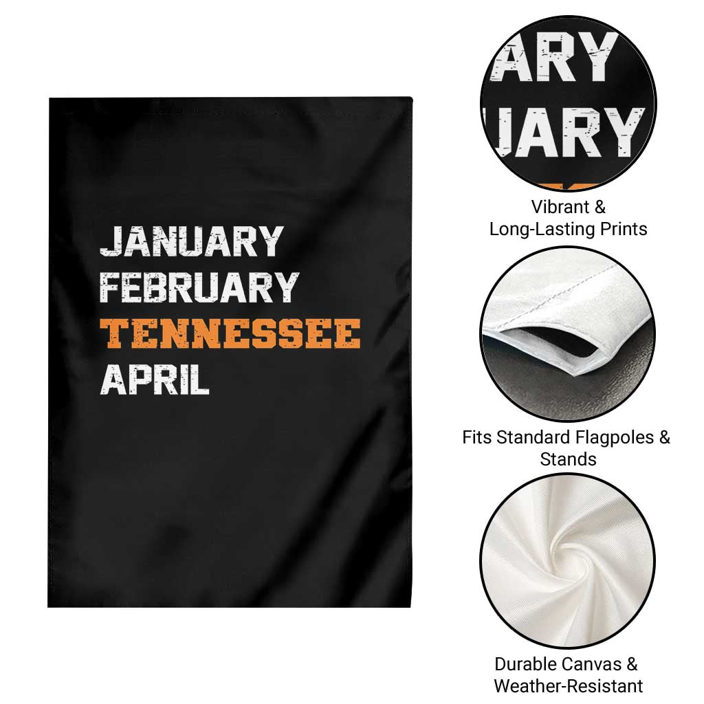 January February Tennessee April Garden Flag Basketball Game Day