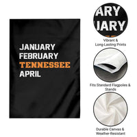 January February Tennessee April Garden Flag Basketball Game Day