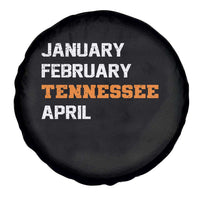 January February Tennessee April Spare Tire Cover Basketball Game Day