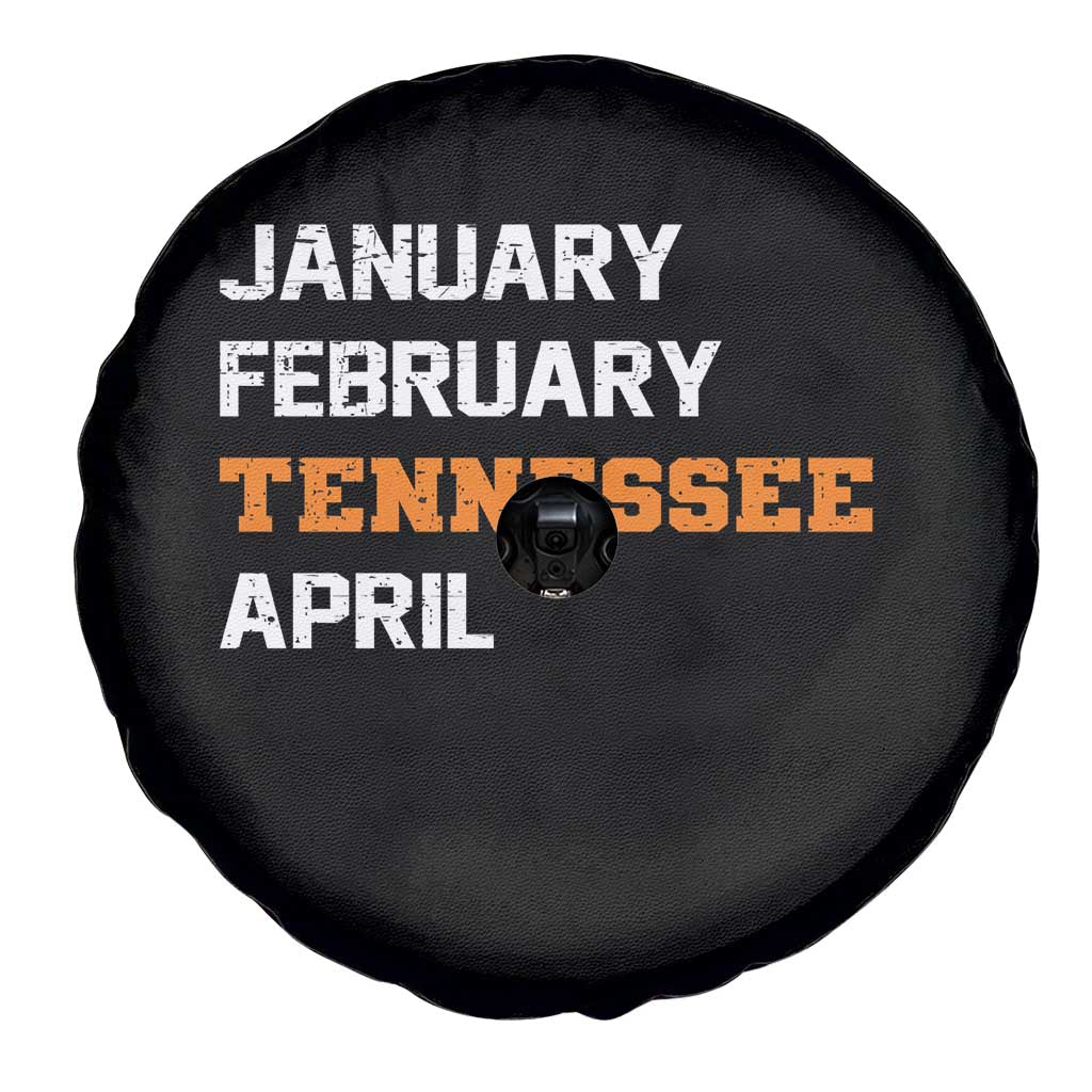 January February Tennessee April Spare Tire Cover Basketball Game Day