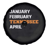 January February Tennessee April Spare Tire Cover Basketball Game Day