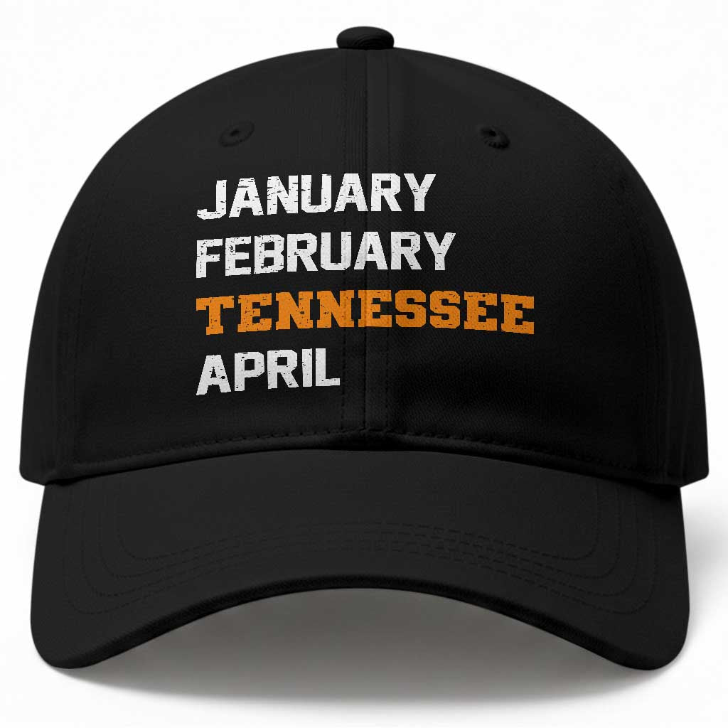 January February Tennessee April Baseball Cap Basketball Game Day