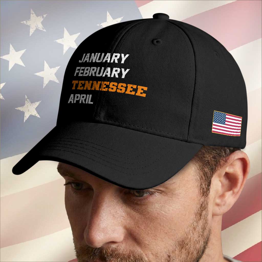 January February Tennessee April Baseball Cap Basketball Game Day